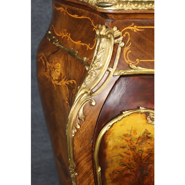 19th C French Louis XV Style Ormolu Mounted Marble Top Cabinet by Droward For Sale - Image 13 of 17