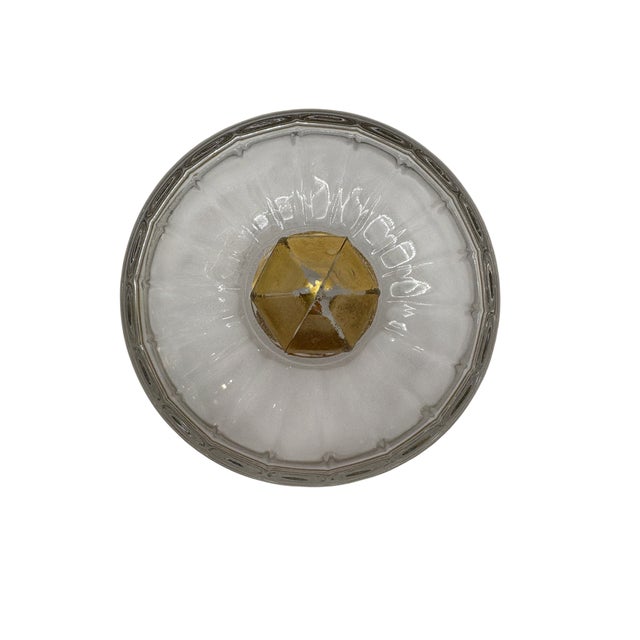 Mid 20th Century Mid Century Modern Heisey Gold-Rimmed Lidded Pedestal Candy Dish For Sale - Image 12 of 18