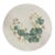 Vintage Hand-Painted Botanical Pelargonium 3d Relief Ceramic Platter For Sale