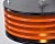 Italian Black & Orange Color Round Pendant Light - Black Finish For Sale - Image 4 of 13