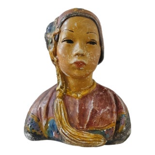 Esther Hunt Chalkware Bust For Sale