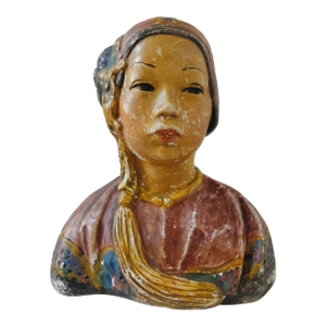 Esther Hunt Chalkware Bust
