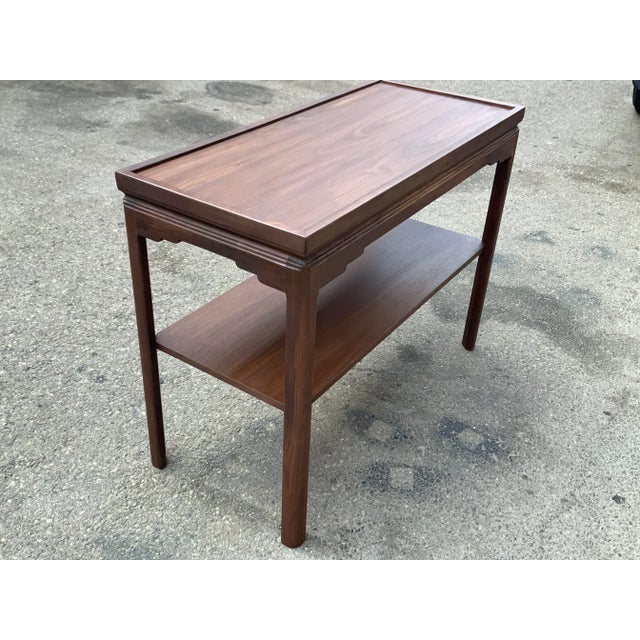 Mid-Century Walnut Console Table For Sale In San Diego - Image 6 of 8