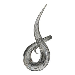 1970s Formia Murano Glass Abstract Sculpture For Sale