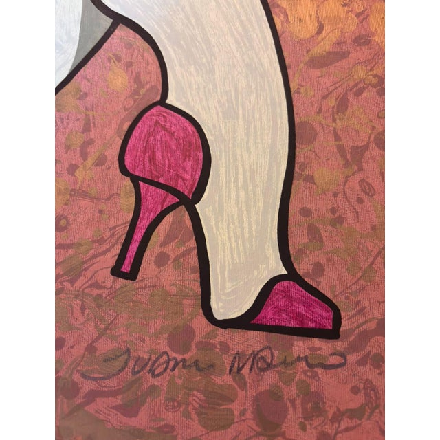 Mid-Century Modern Juarez Machado Signed Limited Edition Serigraph – Scarlet Toast For Sale - Image 3 of 4