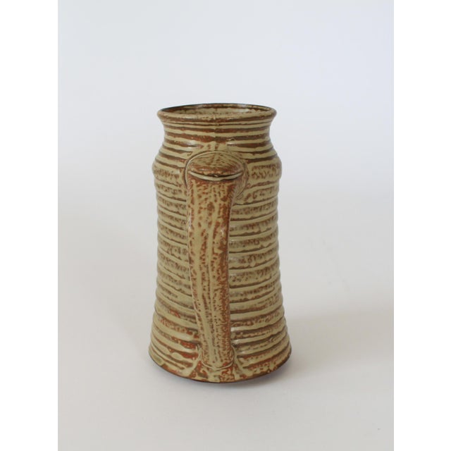 Mid 20th Century Vintage Japanese Pottery Mug / Vase For Sale - Image 5 of 11