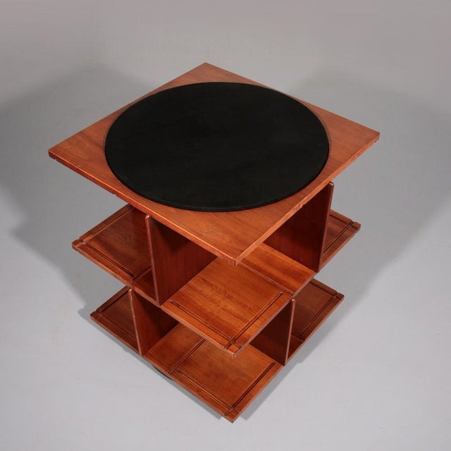 Wood Revolving Modular Model 823 Bookcase by Gianfranco Frattini, Italy, 1963 For Sale - Image 7 of 17