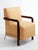 Council armchair by gisbert pöppler dimensions: h 90 (sh 45) x w 69 x d 75,5 cm. Materials: walnut armrests, upholstered...