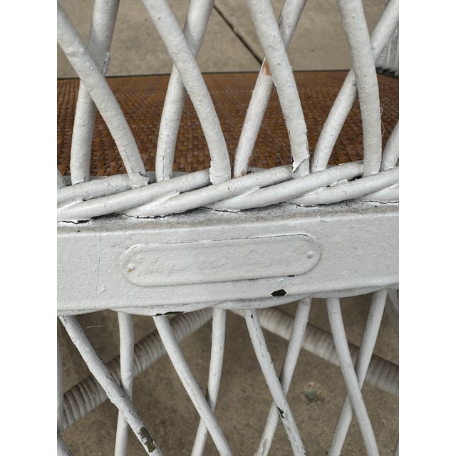 Arts & Crafts 1920s Heywood Wakefield Wicker Rocker For Sale - Image 3 of 5