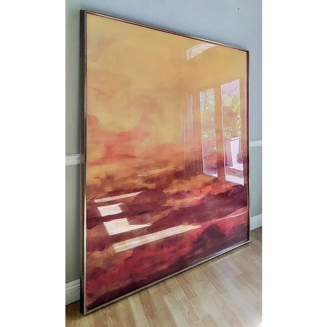 Abstract Art in Gold Frame For Sale - Image 4 of 12