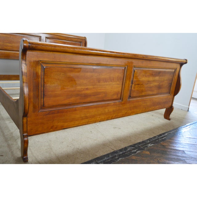 Ethan Allen California King Sleigh Bed For Sale In Philadelphia - Image 6 of 11