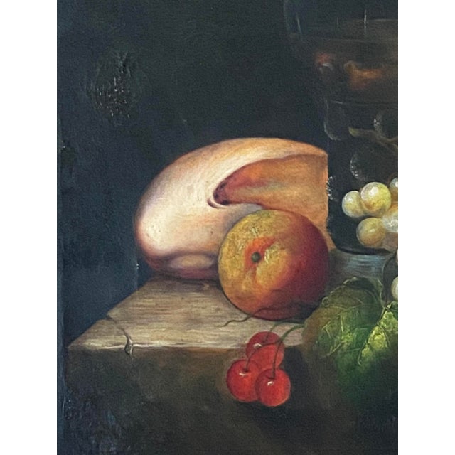 Mid 20th Century Framed Still Life Oil Painting For Sale - Image 4 of 8