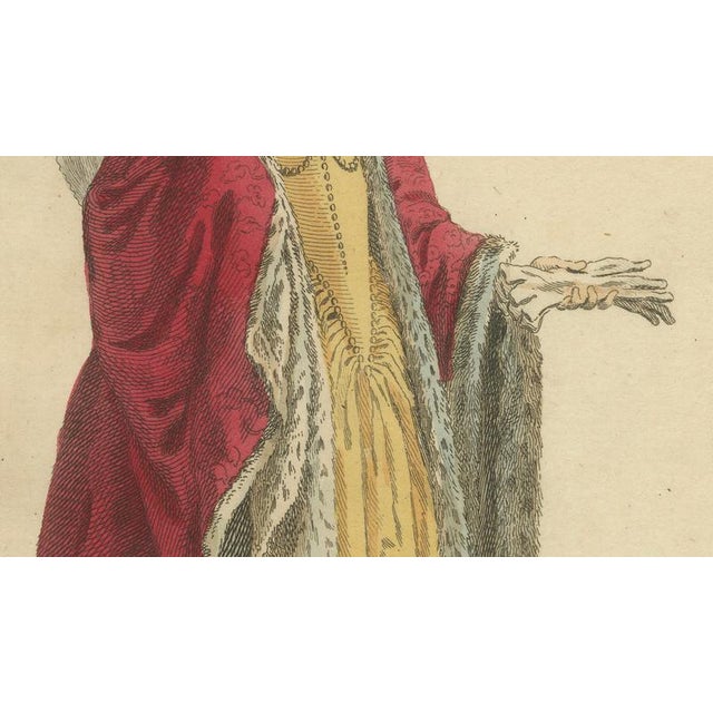 European School, Duke and Duchess of Venice Costume, 1581, Engraving, Set of 2 For Sale - Image 9 of 11