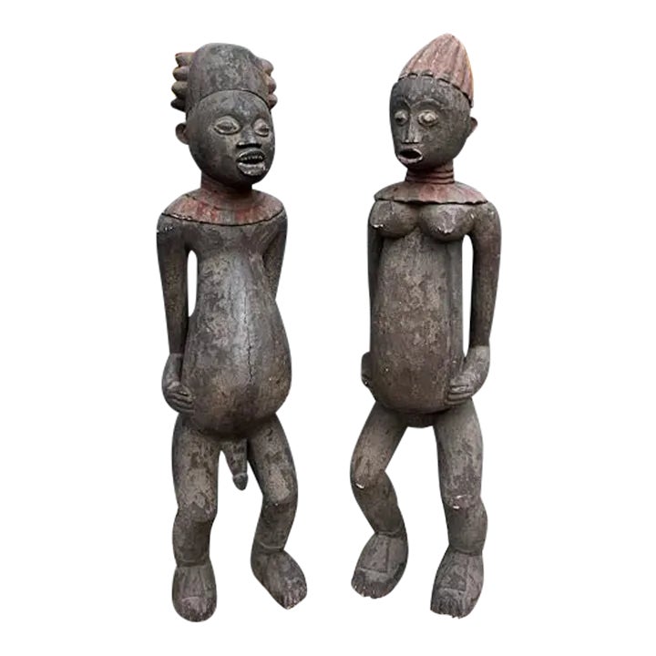 Mid20th Century HandCarved African Fertility Statues Chairish