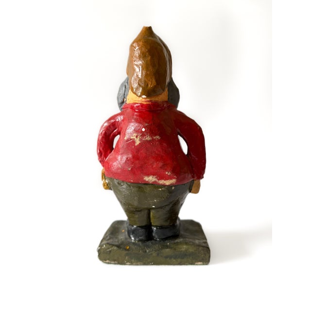 Vintage 1940s Snow White & the Seven Dwarfs Chalkware Figures Grumpy, Happy & Sneezy For Sale - Image 10 of 12