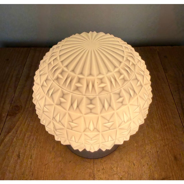 Vintage White Porcelain Ceiling Light, 1970s For Sale - Image 11 of 13