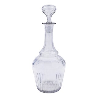 Vintage Glass Carafe Vase For Sale