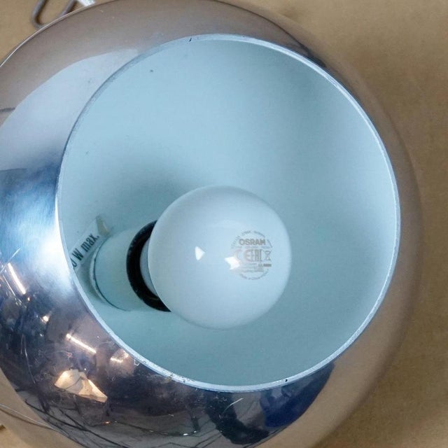 Chromed Topan VP6 Pendant attributed to Verner Panton from Louis Poulsen, Denmark, 1960s For Sale - Image 7 of 8