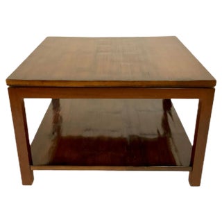 Vintage Coffee Table in Stained Bamboo For Sale