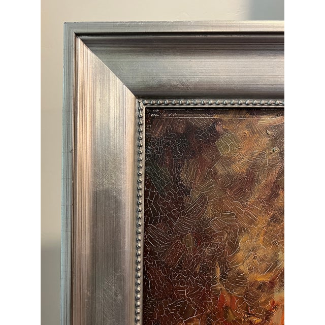 1990s Ballerina Dancers Degas Style Original Oil Painting, Framed For Sale - Image 11 of 17