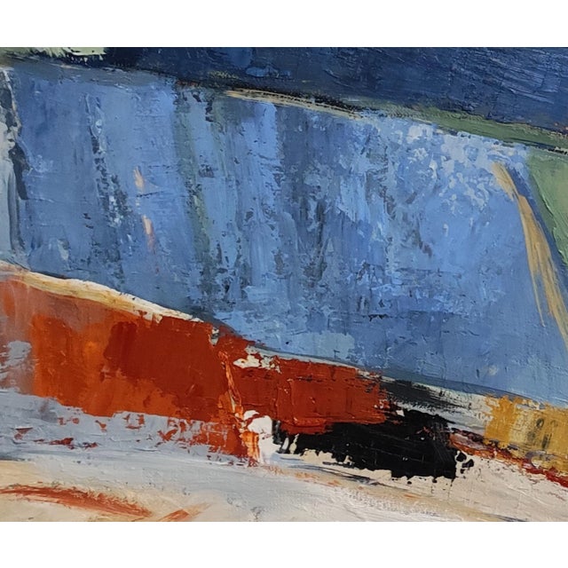 Modern Abstract Countryside Landscape Painting by Sophie Dumont, Framed For Sale - Image 9 of 9