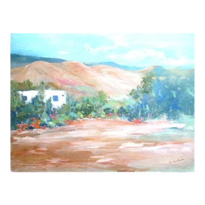 1970s Southwestern / New Mexico Landscape by b.j.. Johnston