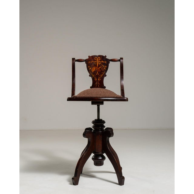Wood 19th Century France Brown Wood Lounge Chair For Sale - Image 7 of 10