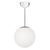 Chrome Globe Ceiling Lamp by Artcraft For Sale - Image 4 of 7