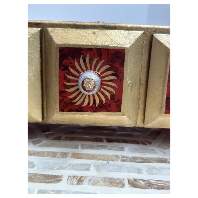Wood Ooak, Gemstone, Winged, Female Lion, Florentine Box For Sale - Image 7 of 10