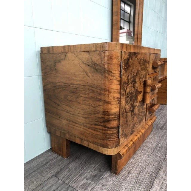 Briar Bedroom Makeup Cabinet with Mirror, 1930s For Sale - Image 6 of 13