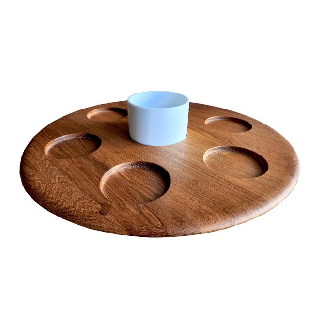 1960s 1960s Danish Teak Wood Lazy Susan by Digsmed For Sale - Image 5 of 11
