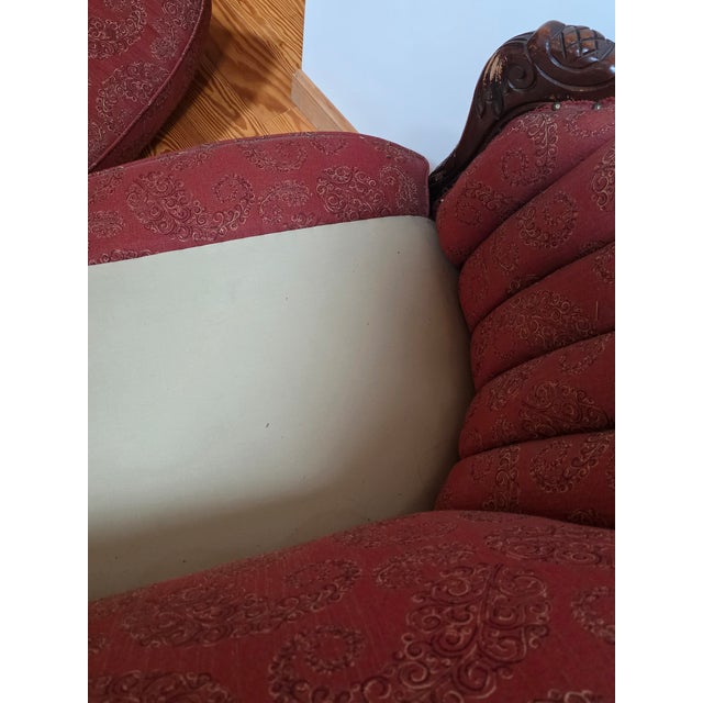 Textile Circa 1920 Louis XV Antique Sofa For Sale - Image 7 of 12