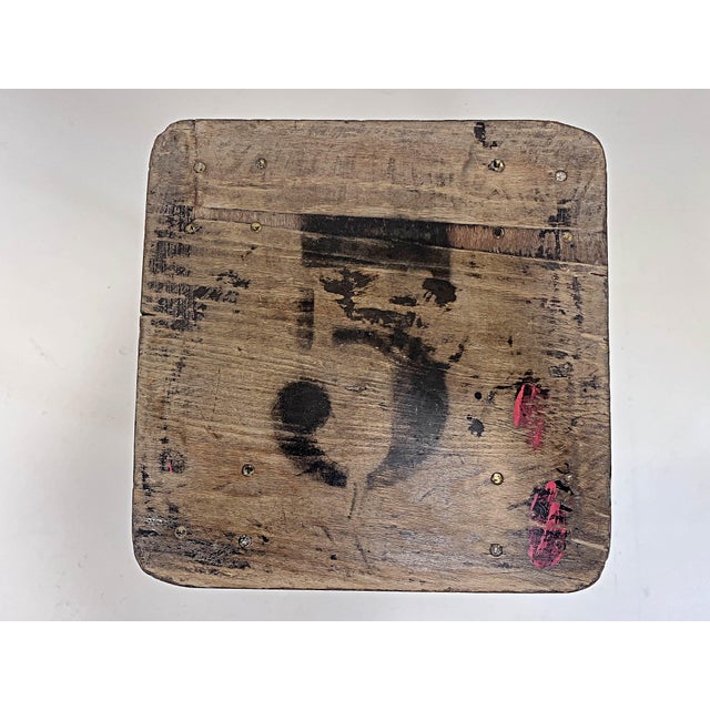 1960s Vintage Belgian Industrial Stool, 1960s For Sale - Image 5 of 13