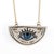 Silver Watchful Evil Eye Pendant Protection Necklace For Sale - Image 8 of 8
