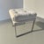 Milo Baughman Style Chrome Upholstered Stool For Sale In Miami - Image 6 of 14