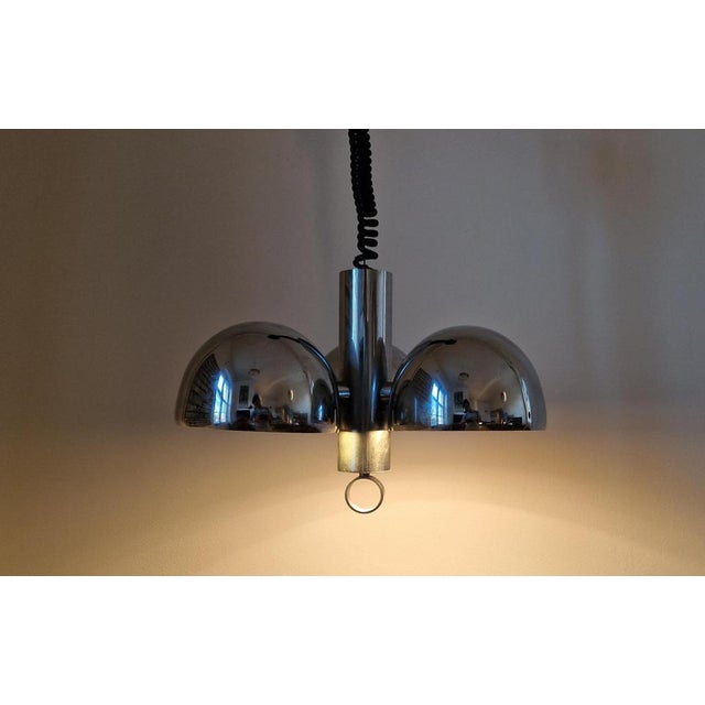 Mid-Century Space Age Chrome Chandelier from Hillebrand, Germany, 1970s For Sale - Image 15 of 18