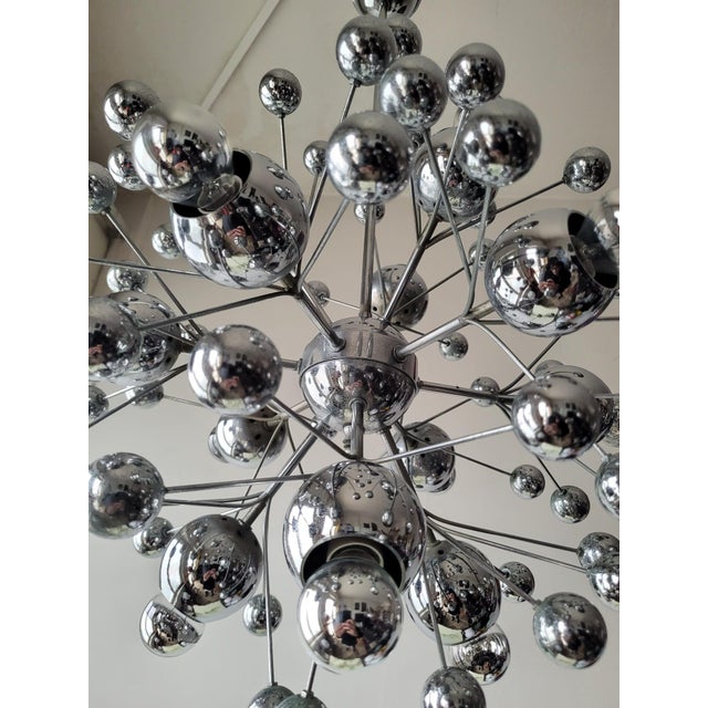 1960s Vintage Space Age Twelve-Light Pendant Lamp, 1960s For Sale - Image 5 of 13