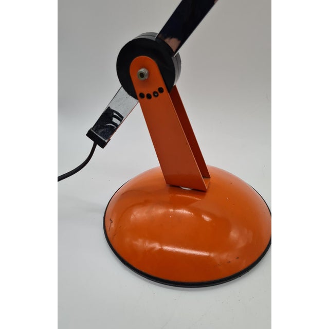 Vintage Orange Desk Lamp, 1970s For Sale - Image 9 of 13