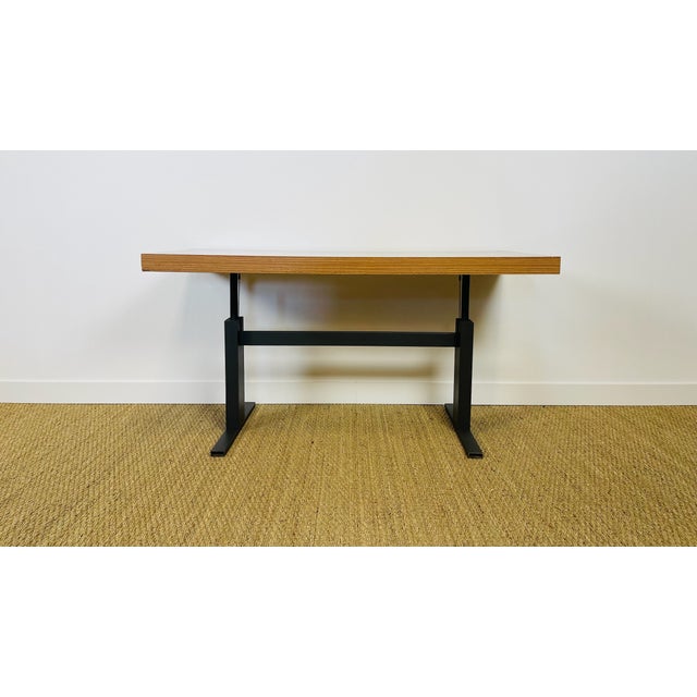 Vintage Lift-Top Coffee Table in Formica and Black Metal, 1970s For Sale - Image 6 of 15