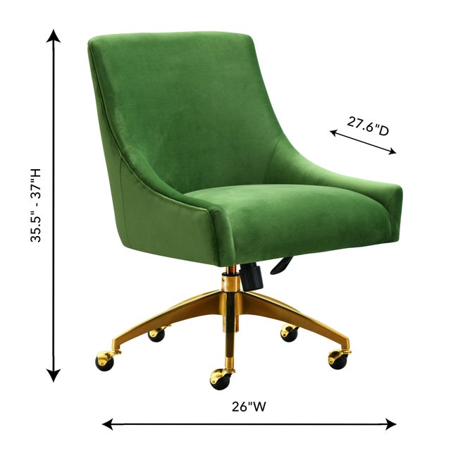 Beatrix Green Office Swivel Chair For Sale In Los Angeles - Image 6 of 8