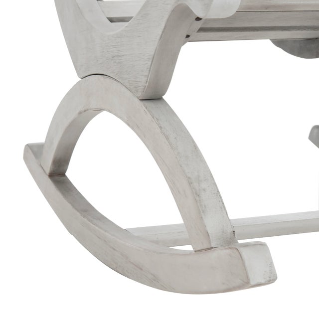 Gray Lucia Rocking Chair in Ash Grey For Sale - Image 8 of 11