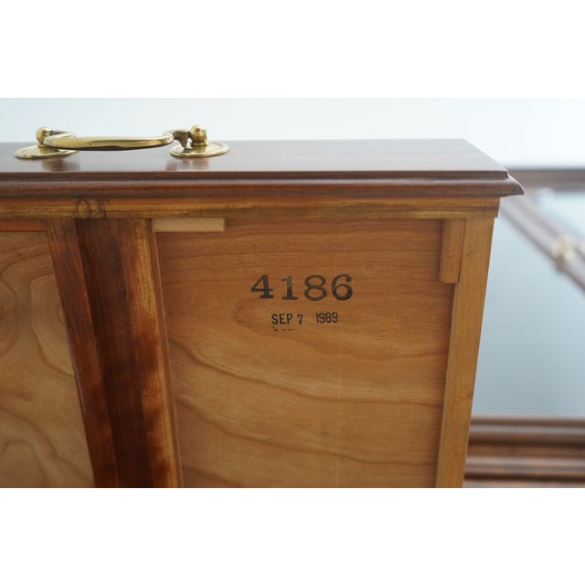 Stickley 4 Door Solid Cherry Breakfront China Cabinet For Sale - Image 12 of 12