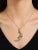 Modern Sterling Silver 22K Gilded Crescent Moon Mihail Chemiakin Slide Pendant For Sale - Image 3 of 3