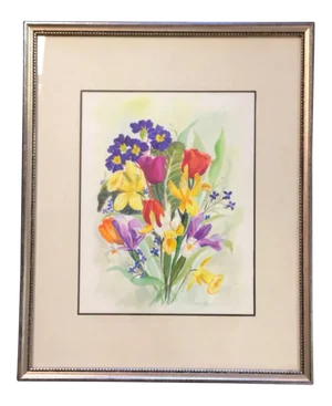 Watercolor by California Artist Helen Barker