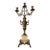 Pair of Antique Italian Bronze Candelabras With Marble Bases – 25” Tall For Sale