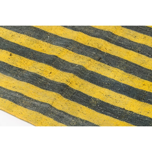 Mid 20th Century Wool Stripe Kilim Rug For Sale - Image 10 of 10