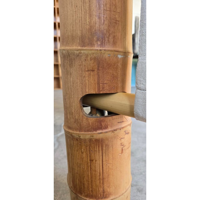 Brown 1970s Oversized Bamboo Room Divider For Sale - Image 8 of 8