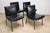 Vintage Zol Edition Chairs in Black Leatherette and Metal, 1950s, Set of 4 For Sale - Image 14 of 18