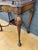Louis XV Style Carved Wood Side Table with Gallery Top and Cabriole Legs, 1930s For Sale - Image 9 of 12