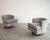 Set of Swivel Chairs in Walnut and Linen by Harvey Probber, C. 1950s For Sale - Image 4 of 10